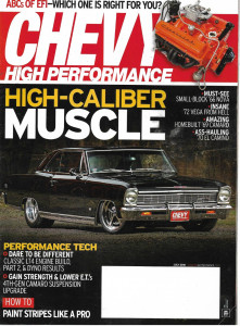 CHEVY HIGH PERFORMANCE 2016 JULY - '66 NOVA, '72 VEGA,'69 CAMARO, '70 EL CAMINO